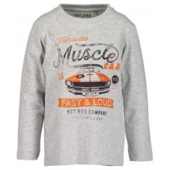 Blue Seven Koszulka Chłopięca Z Autem 98 Szary. Szare t-shirty chłopięce Blue Seven, bez wzorów, z bawełny, bez rękawów. W wyprzedaży za 28,00 zł.