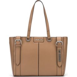 Love Moschino Torebka Brązowy. Pomarańczowe torebki klasyczne damskie Love Moschino, bez wzorów, z materiału, bez dodatków. Za 1031,95 zł.