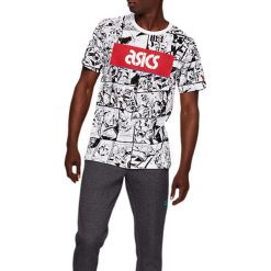 Asics TF M Graphic SS 1 Tee 2191A260-101. Białe t-shirty męskie Asics, s, bez wzorów, z bawełny, bez kołnierzyka. W wyprzedaży za 159,99 zł.