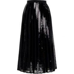 Spódnica plisowana Trussardi Jeans Plated Georgette 56G00097. Czarne spódniczki damskie Trussardi Jeans, bez wzorów, z poliesteru, midi. W wyprzedaży za 399,00 zł.