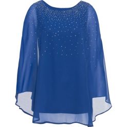 Top ze sztrasami bonprix ciemnoniebieski. Niebieskie topy damskie bonprix. Za 109,99 zł.