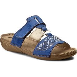 Klapki INBLU - VC017R02 Niebieski. Niebieskie klapki damskie marki Inblu, ze skóry ekologicznej. Za 89,99 zł.