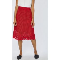Tommy Hilfiger - Spódnica Helena. Szare spódniczki marki TOMMY HILFIGER, midi. W wyprzedaży za 639,90 zł.