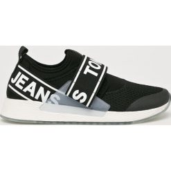 Tommy Jeans - Buty. Czarne buty sportowe damskie Tommy Jeans, bez wzorów, z jeansu, sportowe. W wyprzedaży za 319,90 zł.