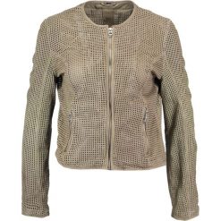 Bomberki damskie: Gipsy DREAM Kurtka skórzana beige