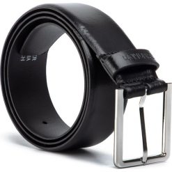 Pasek Męski CALVIN KLEIN - 3.5Cm Bombed Belt K50K505173 BDS. Czarne paski męskie Calvin Klein, w paski, ze skóry. W wyprzedaży za 219,00 zł.