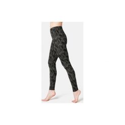 Legginsy Gym & Pilates FIT+ 500 damskie. Szare legginsy damskie DOMYOS, m, bez wzorów, z elastanu. Za 49,99 zł.