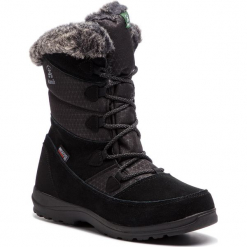 Śniegowce KAMIK - Polarfox WK2155 Black. Czarne buty zimowe damskie Kamik, z materiału. Za 429,00 zł.