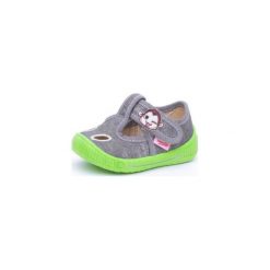 Superfit Boys Kapcie Bully truffle kombi - szary - Gr.Moda (6 - 24 miesięcy ). Szare buciki niemowlęce Superfit, z bawełny, bez zapięcia. Za 119,00 zł.