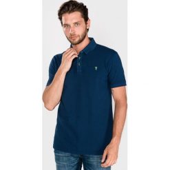Trussardi Jeans Polo Koszulka Niebieski. Niebieskie podkoszulki męskie Trussardi Jeans, m, bez wzorów, z bawełny, bez rękawów. Za 418,95 zł.