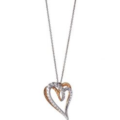 Piękny Naszyjnik - , Brylant 0,06ct,pomarańczowy szafir. Pomarańczowe naszyjniki damskie marki W.KRUK, z szafirem, złote. Za 3490,00 zł.