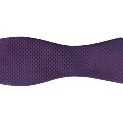 Bordowa mucha wiązana w granatowe romby W106. Czerwone muszki męskie Modini Moda Męska, na co dzień, bez wzorów, z tkaniny, eleganckie. Za 67,50 zł.