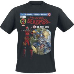 Deadpool Despicable Cover T-Shirt czarny. Czarne t-shirty męskie z nadrukiem marki Deadpool, m, z okrągłym kołnierzem. Za 62,90 zł.