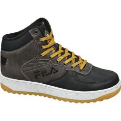 Trampki męskie Fila popielate. Szare trampki męskie Fila, bez wzorów, z gumy, sportowe, na sznurówki. Za 179,90 zł.