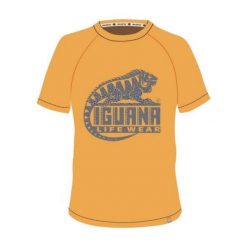 Koszulki sportowe męskie: IGUANA Koszulka Męska Lanre Beeswax/Logo Triangle Print r. L