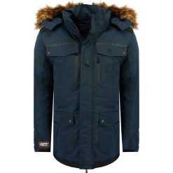 Parka "Dextrade" w kolorze granatowym. Niebieskie parki męskie Canadian Peak, m, bez wzorów, bez kaptura. W wyprzedaży za 379,95 zł.