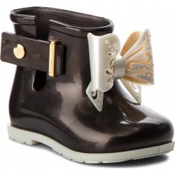 Kalosze MELISSA - Mini Melissa Sugar Rain Bb 32388 Black/White 53308. Czarne kalosze dziewczęce Melissa. W wyprzedaży za 199,00 zł.