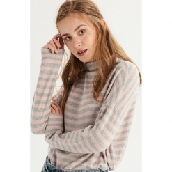 Sweter oversize z półgolfem - Wielobarwn. Szare swetry oversize damskie Sinsay, l. Za 49,99 zł.