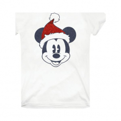 Christmas T-Shirt T-Shirt Damski Mickey Santa Face Xl Biały. Białe t-shirty damskie Christmas T-Shirt, s. Za 65,00 zł.