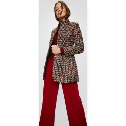 Answear - Płaszcz Falling In Autumn. Szare płaszcze damskie marki ANSWEAR, l, z bawełny, klasyczne. W wyprzedaży za 189,90 zł.
