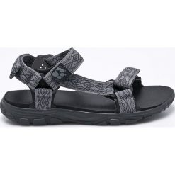 Jack Wolfskin - Sandały. Szare kapcie męskie marki Jack Wolfskin, bez wzorów, z materiału. W wyprzedaży za 199,90 zł.