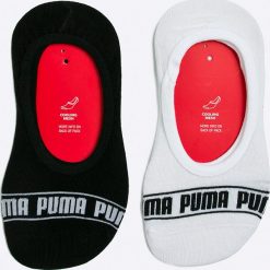 Puma - Skarpetki (2-pack). Czarne skarpetki damskie marki Puma, z elastanu. W wyprzedaży za 34,90 zł.