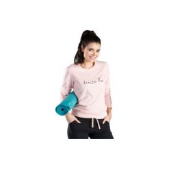 Bluzy damskie: Bluza damska ze ściągaczami, nierozpinana z nadrukiem