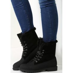 Czarne Traperki Happy Vogue. Czarne buty zimowe damskie vices. Za 109,99 zł.