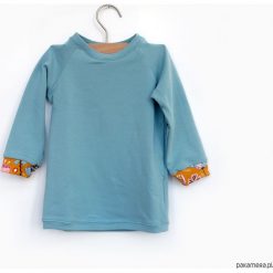 Bluza dla dziewczynki LATO 74-128 cm. Niebieskie bluzy dziewczęce Pakamera, na lato, z tkaniny. Za 75,00 zł.