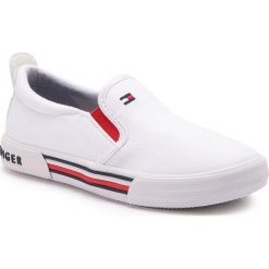 Tenisówki TOMMY HILFIGER - Slip-On Sneaker T3B4-30279-0034 M White 100. Białe trampki dziewczęce TOMMY HILFIGER. Za 209,00 zł.