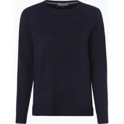 Swetry klasyczne damskie: Tommy Hilfiger - Sweter damski z dodatkiem kaszmiru, niebieski