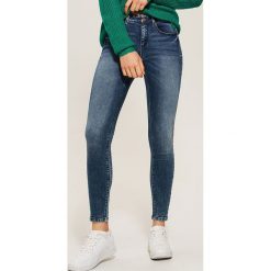 Jeansy skinny - Granatowy. Niebieskie boyfriendy damskie House, z jeansu. Za 89,99 zł.