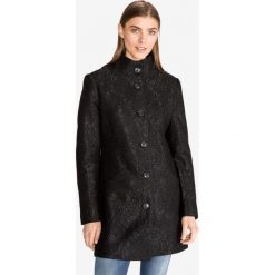 Desigual Simone Płaszcz Czarny. Czarne kurtki damskie Desigual, na wiosnę, bez wzorów, z elastanu. Za 895,95 zł.