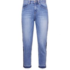 Steve J & Yoni P / SJYP SIDE TWO TONE Jeansy Slim Fit denim blue. Niebieskie jeansy damskie relaxed fit marki Steve J & Yoni P / SJYP, l. W wyprzedaży za 607,05 zł.