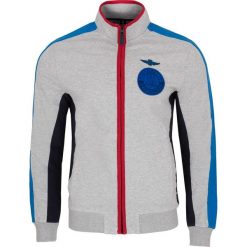 Bluza Aeronautica Militare. Szare bluzy męskie xl, bez wzorów, z dresówki, z włoskim kołnierzykiem, bez rękawów, bez kaptura. Za 709,00 zł.