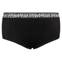 Bokserki Dsquared2 Underwear D8LG92950. Czarne bokserki damskie Dsquared2 Underwear, bez wzorów, z elastanu. Za 379,00 zł.