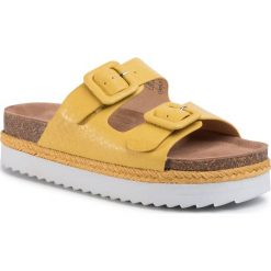 Espadryle REFRESH - 69643 Amarillo. Żółte espadryle damskie Refresh, bez wzorów, ze skóry ekologicznej, bez obcasa. Za 169,00 zł.