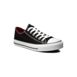 NYLON RED WSJGH01-3. Czarne trampki i tenisówki damskie z nylonu. Za 59,99 zł.