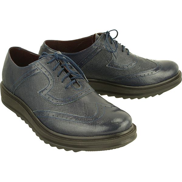 FABER F15/03/01 granatowy, półbuty męskie. Niebieskie półbuty męskie Faber, bez wzorów, ze skóry, na sznurówki. W wyprzedaży za 239,90 zł.