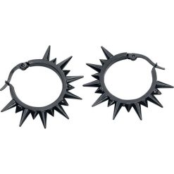 Kolczyki damskie: Wildcat Spiked Black Kolczyki czarny