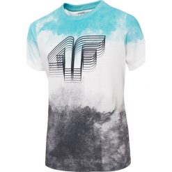 T-shirt chłopięcy (122-164) JTSM231A - niebieski. Niebieskie t-shirty chłopięce 4F JUNIOR, bez wzorów, z bawełny, bez rękawów. W wyprzedaży za 34,99 zł.