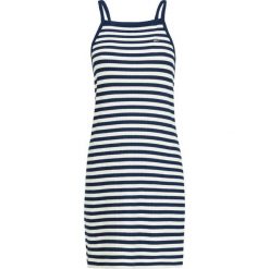 Sukienka letnia Tommy Jeans Stripe Racer DW0DW06669. Sukienki damskie Tommy Jeans, na lato, s, bez wzorów, z elastanu, bez kołnierzyka, bez rękawów. W wyprzedaży za 169,00 zł.