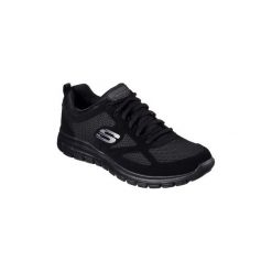 Buty Skechers Burns 52635-BBK. Czarne trampki męskie Skechers, bez wzorów, bez zapięcia. Za 179,99 zł.