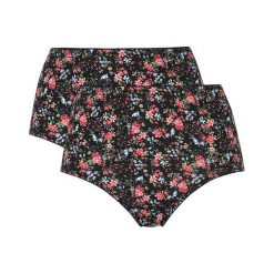 Cellbes Figi 2 Pack w kwiaty czarny female ze wzorem/czarny 34/36. Czarne majtki damskie Cellbes, z bawełny. Za 89,00 zł.