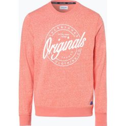 Jack & Jones - Męska bluza nierozpinana – Jorhazy, pomarańczowy. Pomarańczowe bluzy męskie Jack & Jones, m, z napisami, vintage, bez kołnierzyka, bez rękawów, bez kaptura. Za 129,95 zł.