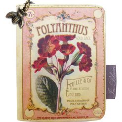 Portfele damskie: Portfel w kolorze jasnoróżowo-beżowym – 14,5 x 11 cm