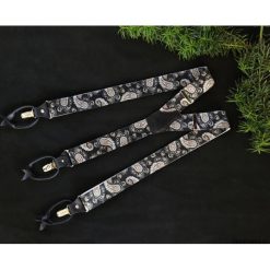 Szelki Ranger dwa typy zapięć w jednym. Czarne paski męskie Pakamera, w paski, eleganckie. Za 155,00 zł.