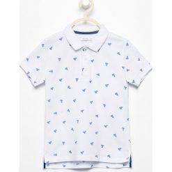 T-shirty chłopięce: Koszulka polo w lotki – Biały