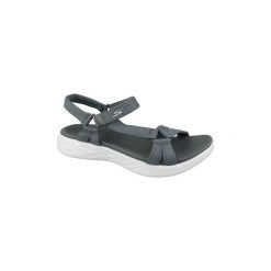 Sandały sportowe Skechers On The Go 600 15316-CHAR. Sandały damskie Skechers, bez wzorów, sportowe, bez obcasa, bez zapięcia. Za 199,99 zł.