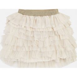 Mayoral - Spódnica dziecięca 128-162 cm. Żółte spódniczki dziewczęce Mayoral, bez wzorów, z bawełny, mini, rozkloszowane. W wyprzedaży za 99,90 zł.